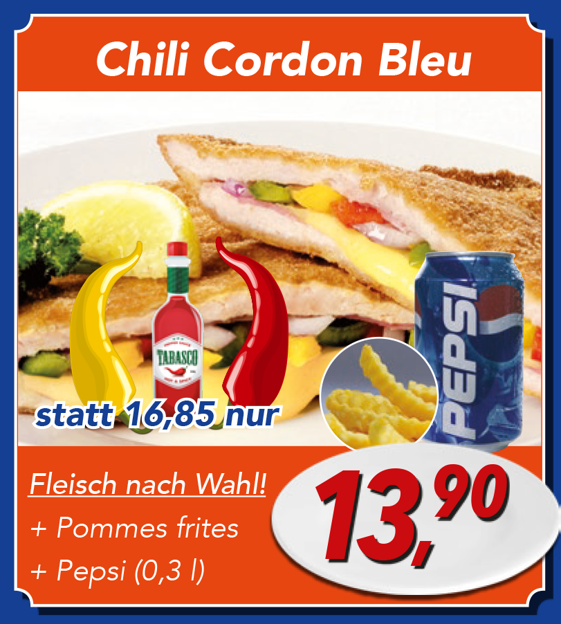 Gutschein-Aktion Chili Cordon Bleu