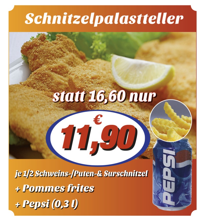 Gutschein-Aktion Schnitzelpalastteller