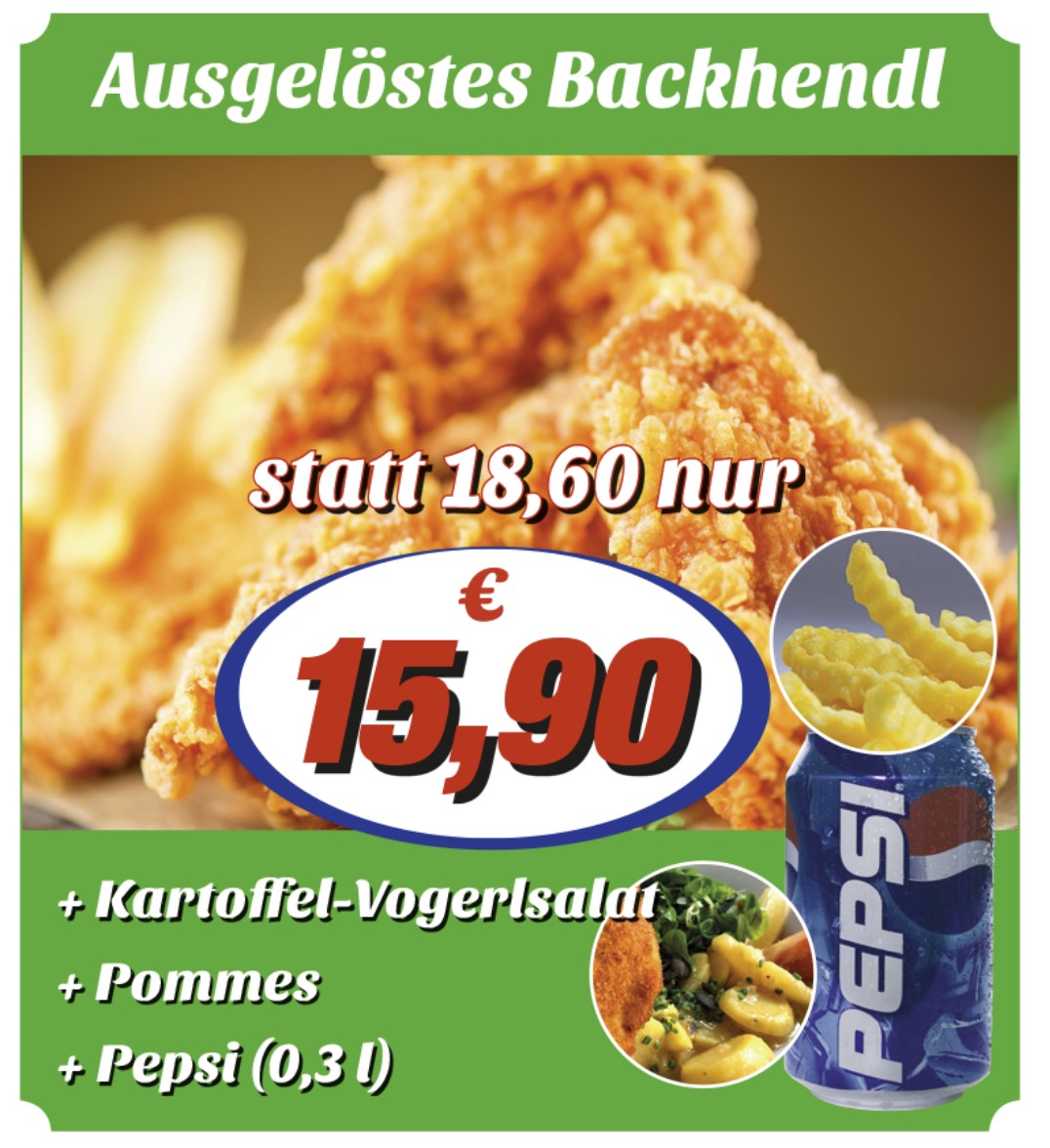 Gutschein-Aktion Ausgelöstes Backhendl