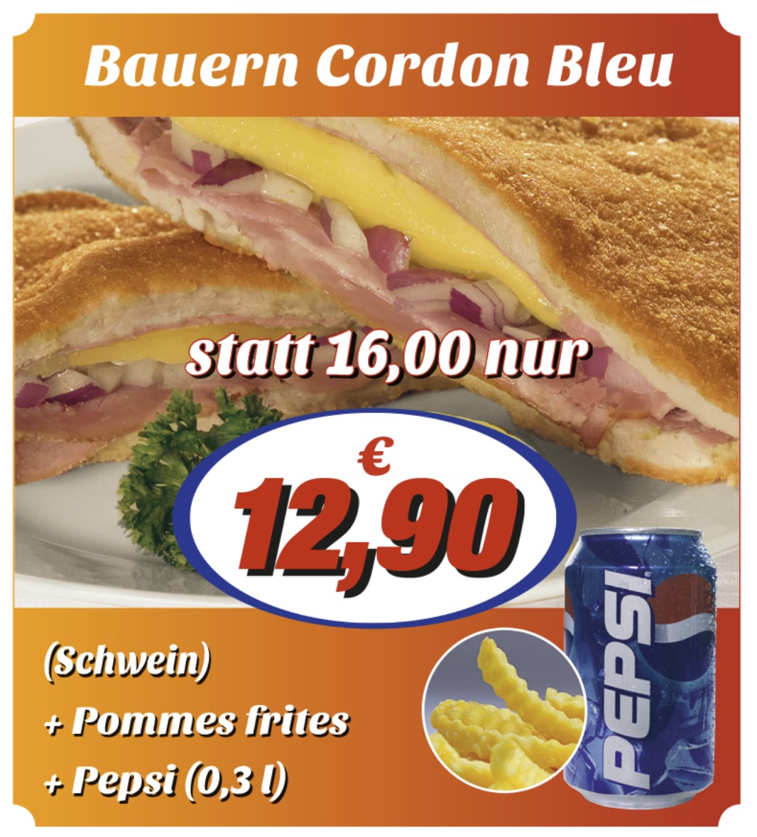 Gutschein-Aktion Bauern Cordon Bleu
