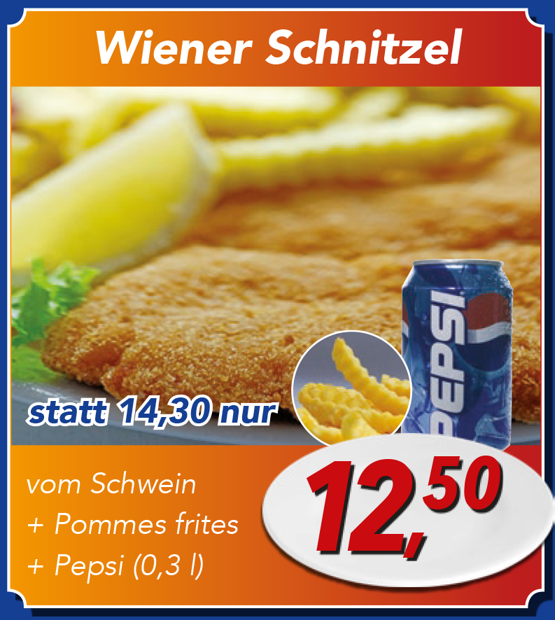 Gutschein-Aktion Wiener Schnitzel (Schwein)